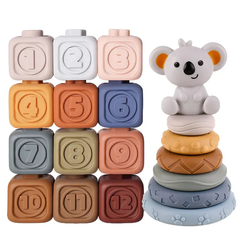 Cubbykoala | Grijp, Kauw En Stapel - Bijtspeelgoed