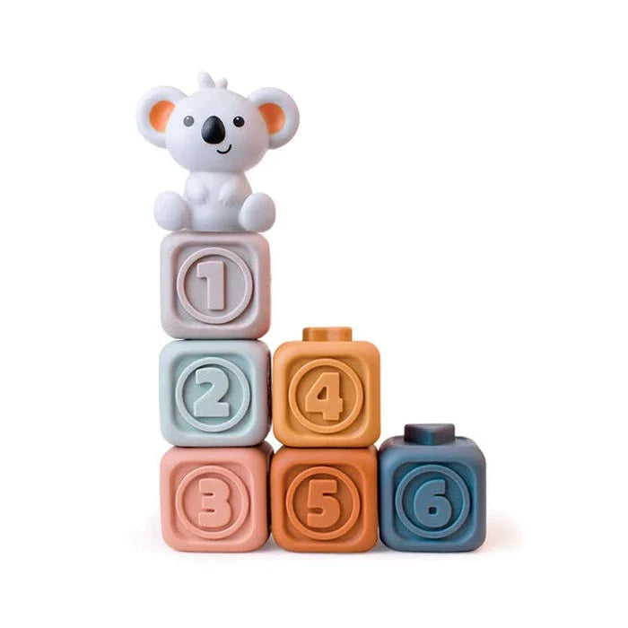 Cubbykoala | Grijp, Kauw En Stapel - Bijtspeelgoed