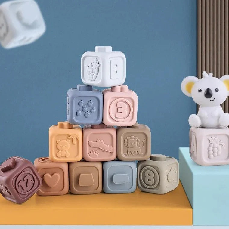 Cubbykoala | Grijp, Kauw En Stapel - Bijtspeelgoed