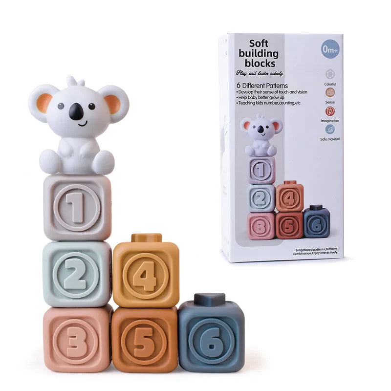 Cubbykoala | Grijp, Kauw En Stapel - Bijtspeelgoed