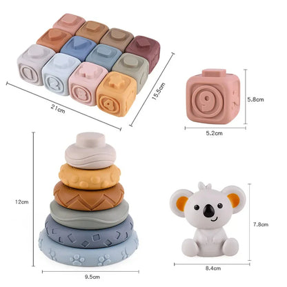Cubbykoala | Grijp, Kauw En Stapel - Bijtspeelgoed