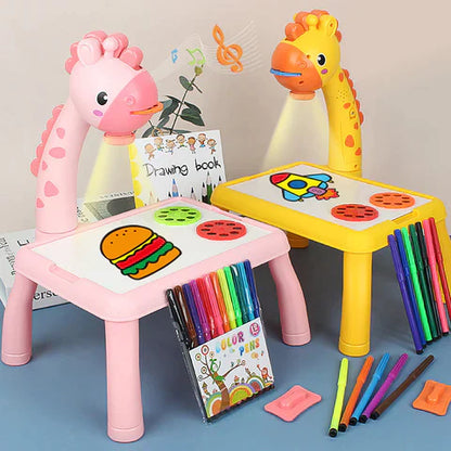 Dinoart Table | Creatieve Dino Tekentafel - Tekenbord