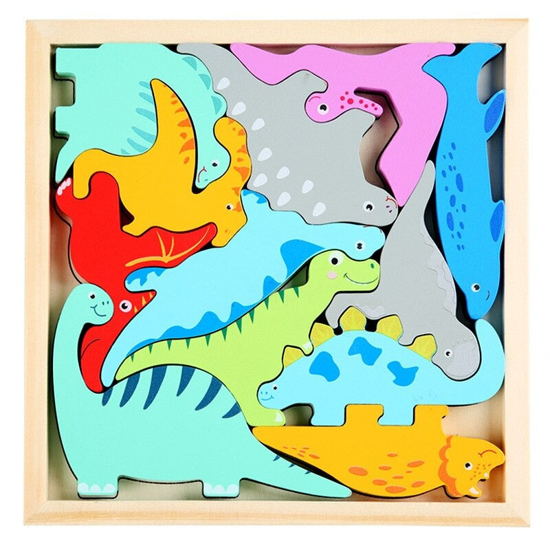 Totspuzzle | Perfect Voor Kleine Handjes - Houten Vormenpuzzel