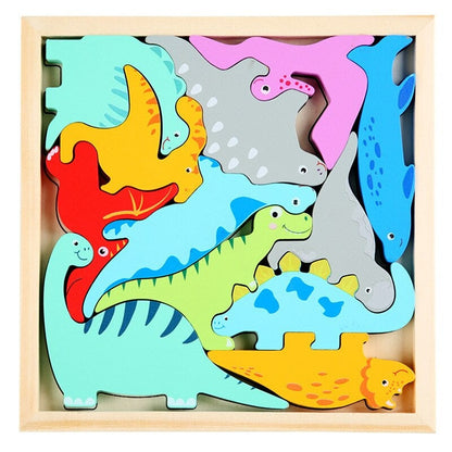 Totspuzzle | Perfect Voor Kleine Handjes - Houten Vormenpuzzel