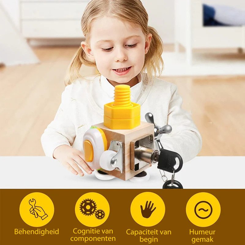 Ecoplay Busycube | Spelenderwijs Ontwikkelen - Montessori Speelgoed