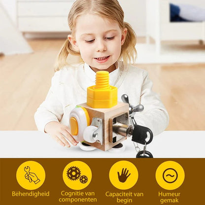 Ecoplay Busycube | Spelenderwijs Ontwikkelen - Montessori Speelgoed