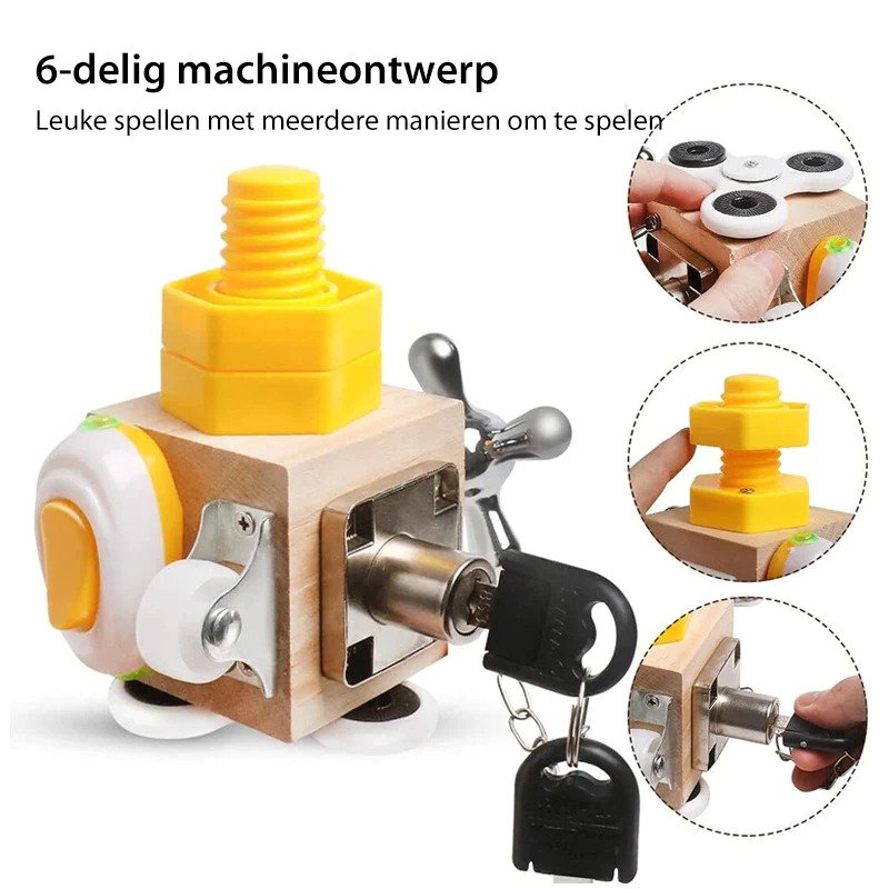 Ecoplay Busycube | Spelenderwijs Ontwikkelen - Montessori Speelgoed