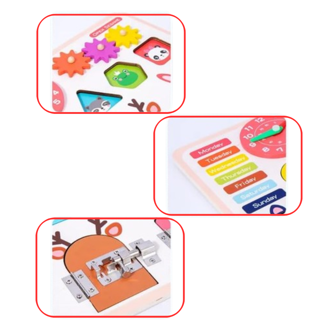Exploreframe | Cognitief Leren Met Spel - Houten Activiteitenframe