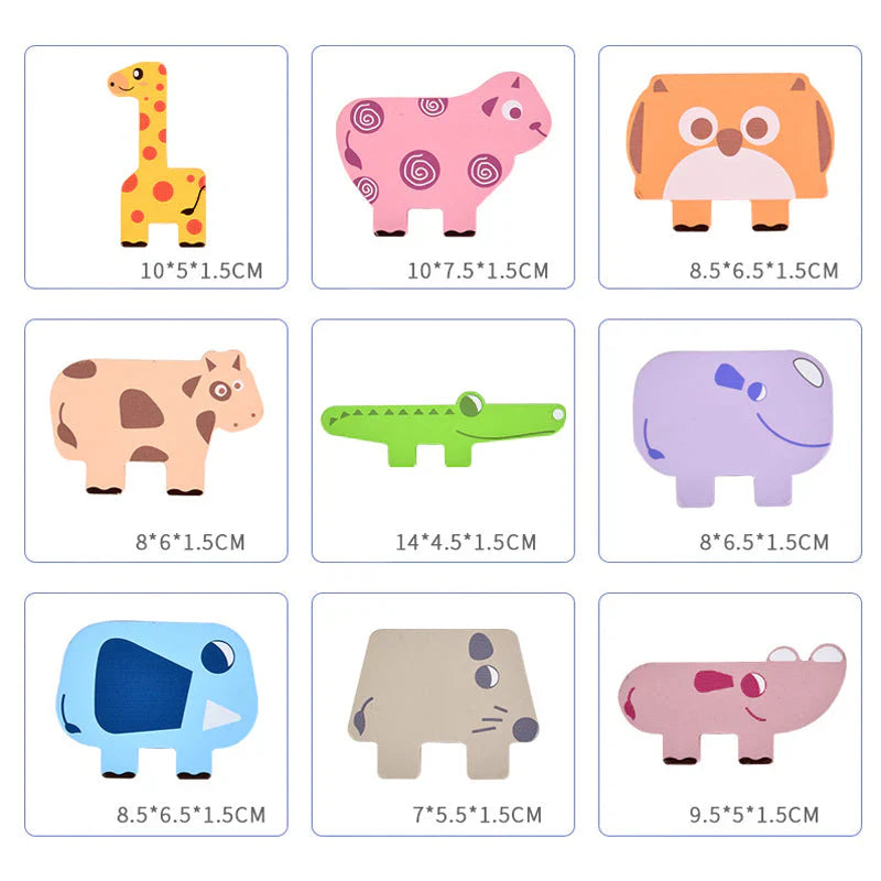 Safaribalance | Balanceren Met Schattige Dieren - Educatief Stapelspel