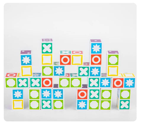 Braintwist | Kleurrijke Houten Blokkenpuzzel - Educatief Denkspel