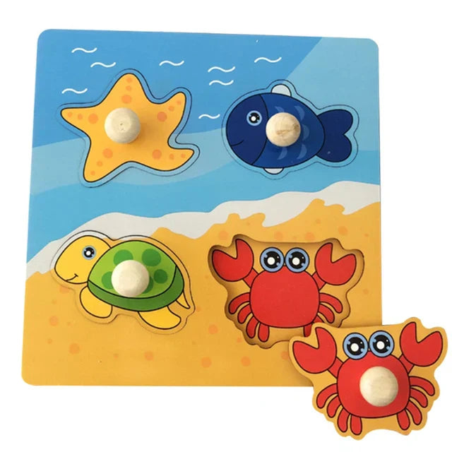 Wildwood Puzzle | Leer Dieren En Vormen Kennen - Houten Speelset