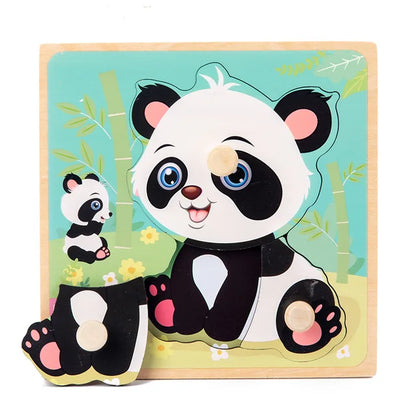 Wildwood Puzzle | Leer Dieren En Vormen Kennen - Houten Speelset