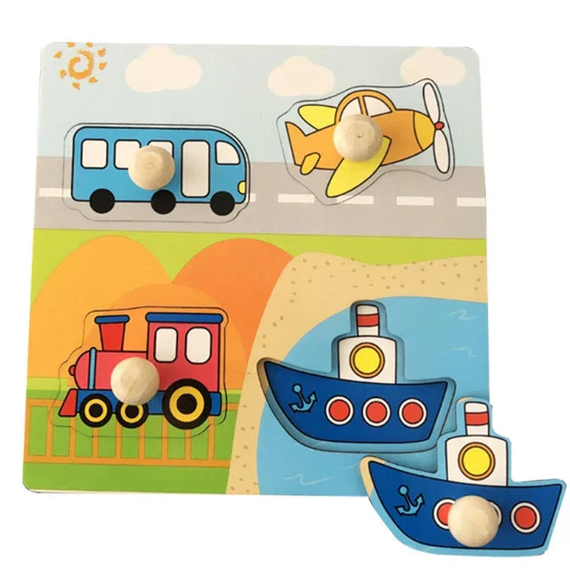 Wildwood Puzzle | Leer Dieren En Vormen Kennen - Houten Speelset