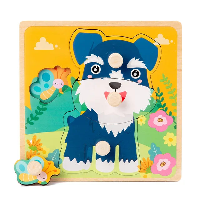 Wildwood Puzzle | Leer Dieren En Vormen Kennen - Houten Speelset