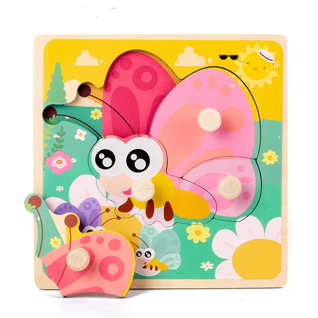 Wildwood Puzzle | Leer Dieren En Vormen Kennen - Houten Speelset
