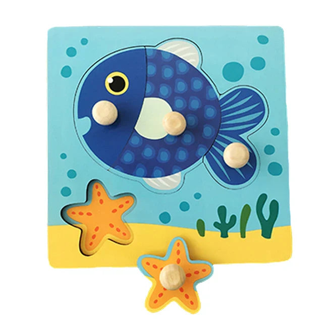 Wildwood Puzzle | Leer Dieren En Vormen Kennen - Houten Speelset