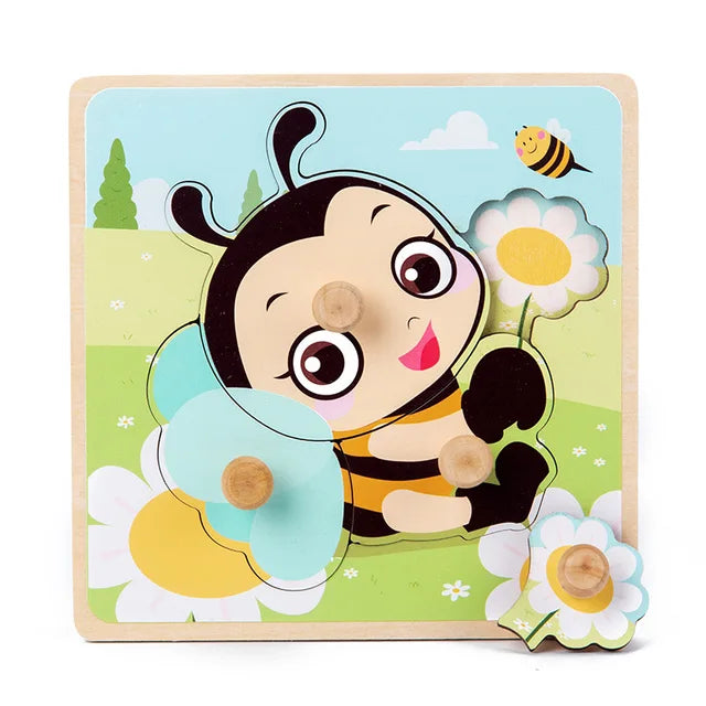Wildwood Puzzle | Leer Dieren En Vormen Kennen - Houten Speelset