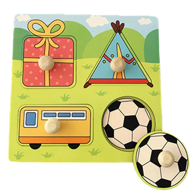 Wildwood Puzzle | Leer Dieren En Vormen Kennen - Houten Speelset