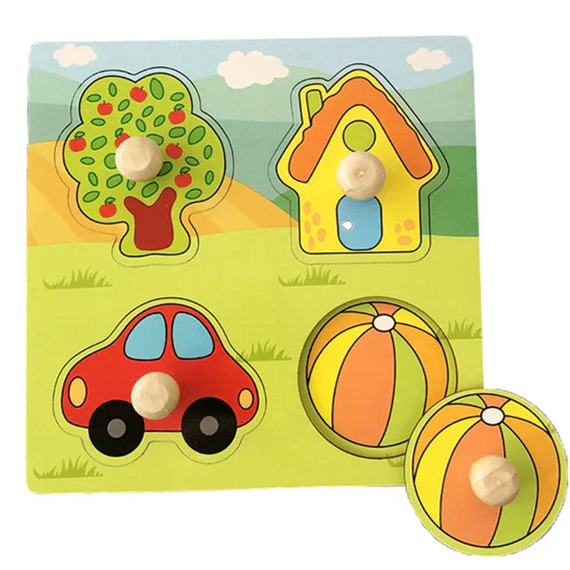 Wildwood Puzzle | Leer Dieren En Vormen Kennen - Houten Speelset