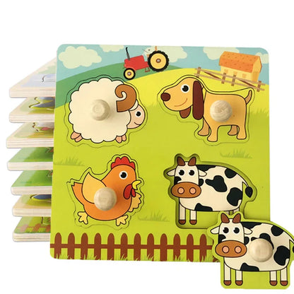 Wildwood Puzzle | Leer Dieren En Vormen Kennen - Houten Speelset
