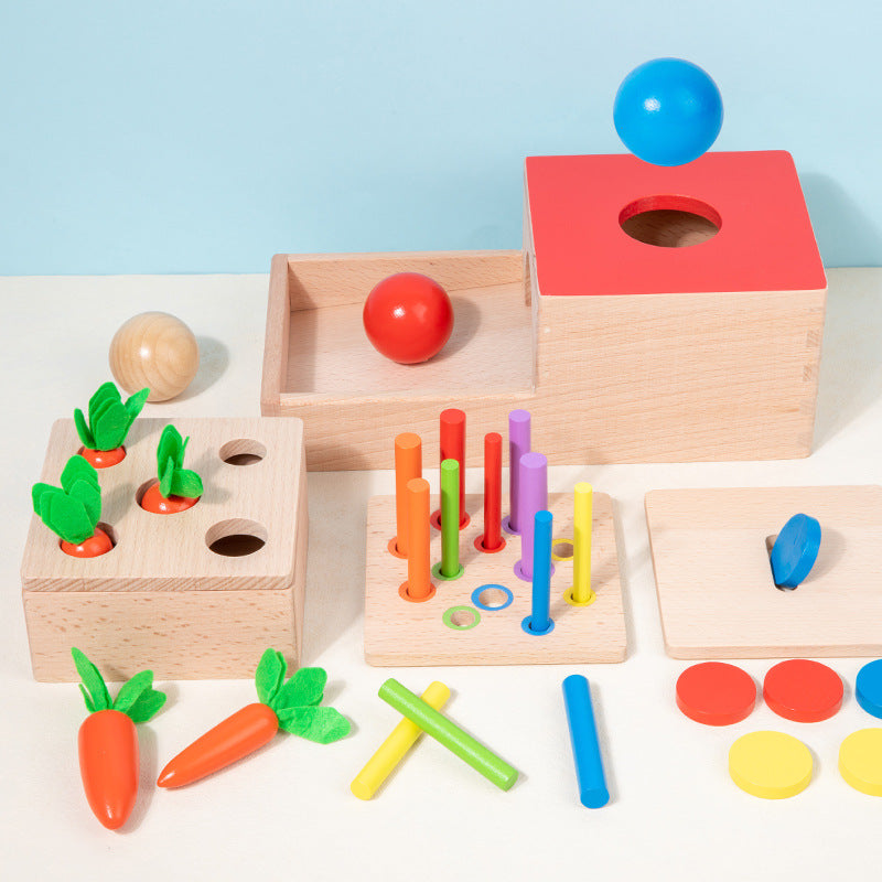 Houten Sorteerbox | Spelen, sorteren en groeien