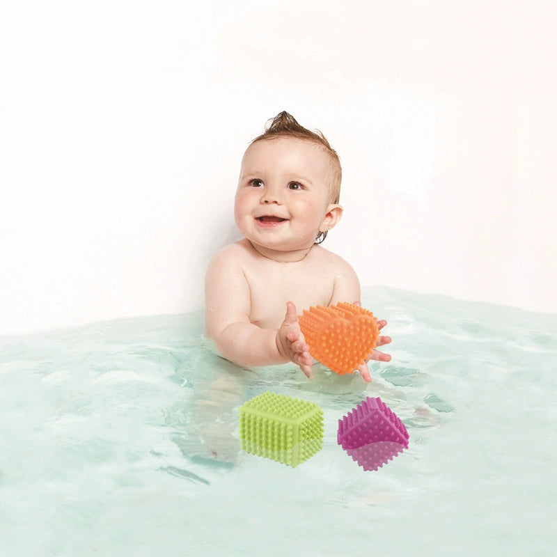 Touchcubes | Zachte Blokken Met Texturen - Baby Speelset