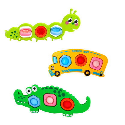 WigglePop | Knijp en klik plezier - Fidget Speelgoed