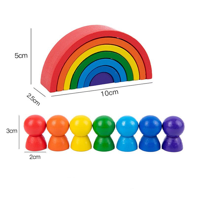 Rainbowbalance | Kleuren En Vormen Ontdekken - Educatieve Stapelblokken