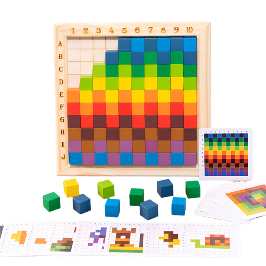 Shapewords | Speels Tellen En Patronen Maken - Educatief Houten Spel