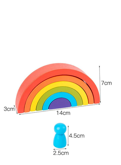 Rainbowbalance | Kleuren En Vormen Ontdekken - Educatieve Stapelblokken