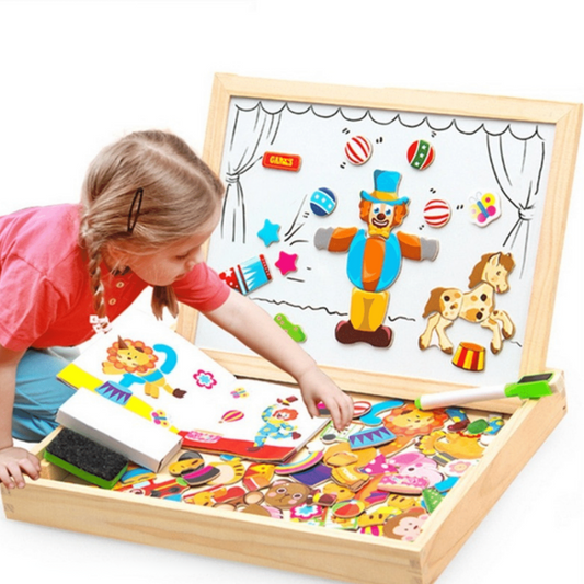 Magnoboard | Speel Met Vormen En Krijt - Educatief Speelbord