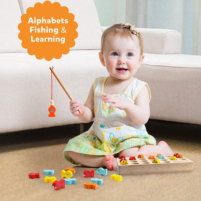 Catchwords | Leer Letters En Woorden - Houten Magnetische Visspel