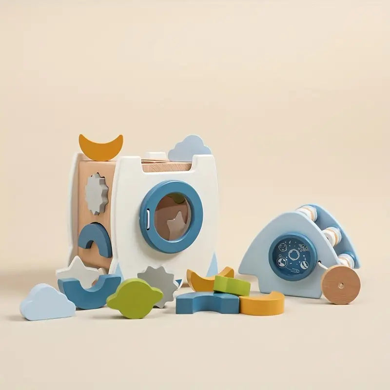Rocketplay Blocks | Bouw Je Droomraket - Houten Raketset