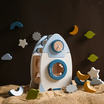 Rocketplay Blocks | Bouw Je Droomraket - Houten Raketset