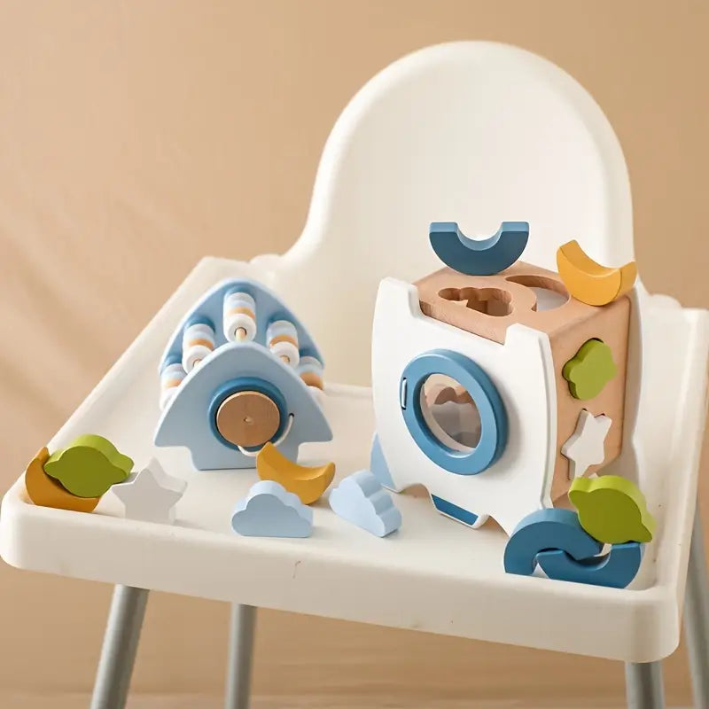 Rocketplay Blocks | Bouw Je Droomraket - Houten Raketset
