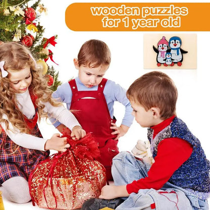 Zoopuzzle | Spelenderwijs Dieren Ontdekken - Houten Puzzel