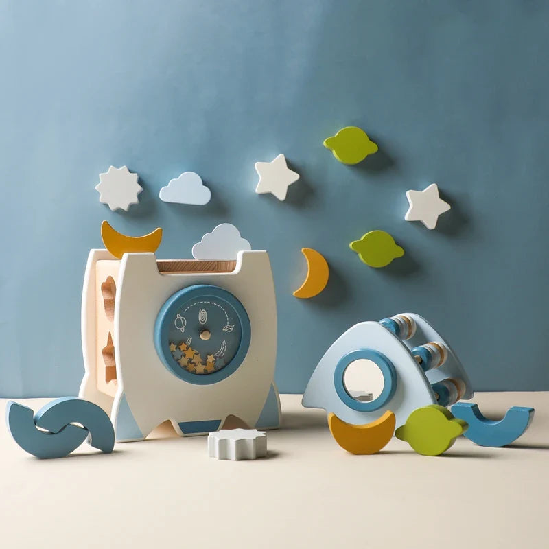 Rocketplay Blocks | Bouw Je Droomraket - Houten Raketset