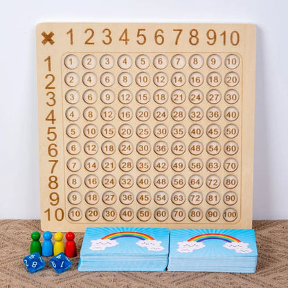 Mathmaster | Spelenderwijs Keersommen Leren - Educatief Houtenspel