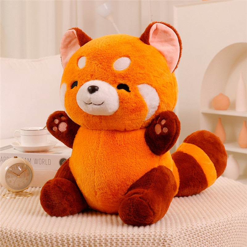 Fluffypanda | Zachte Rode Panda - Pluche Knuffel