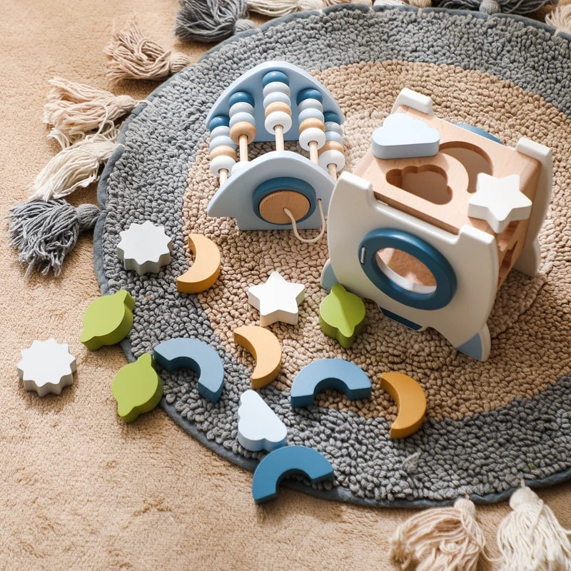 Rocketplay Blocks | Bouw Je Droomraket - Houten Raketset