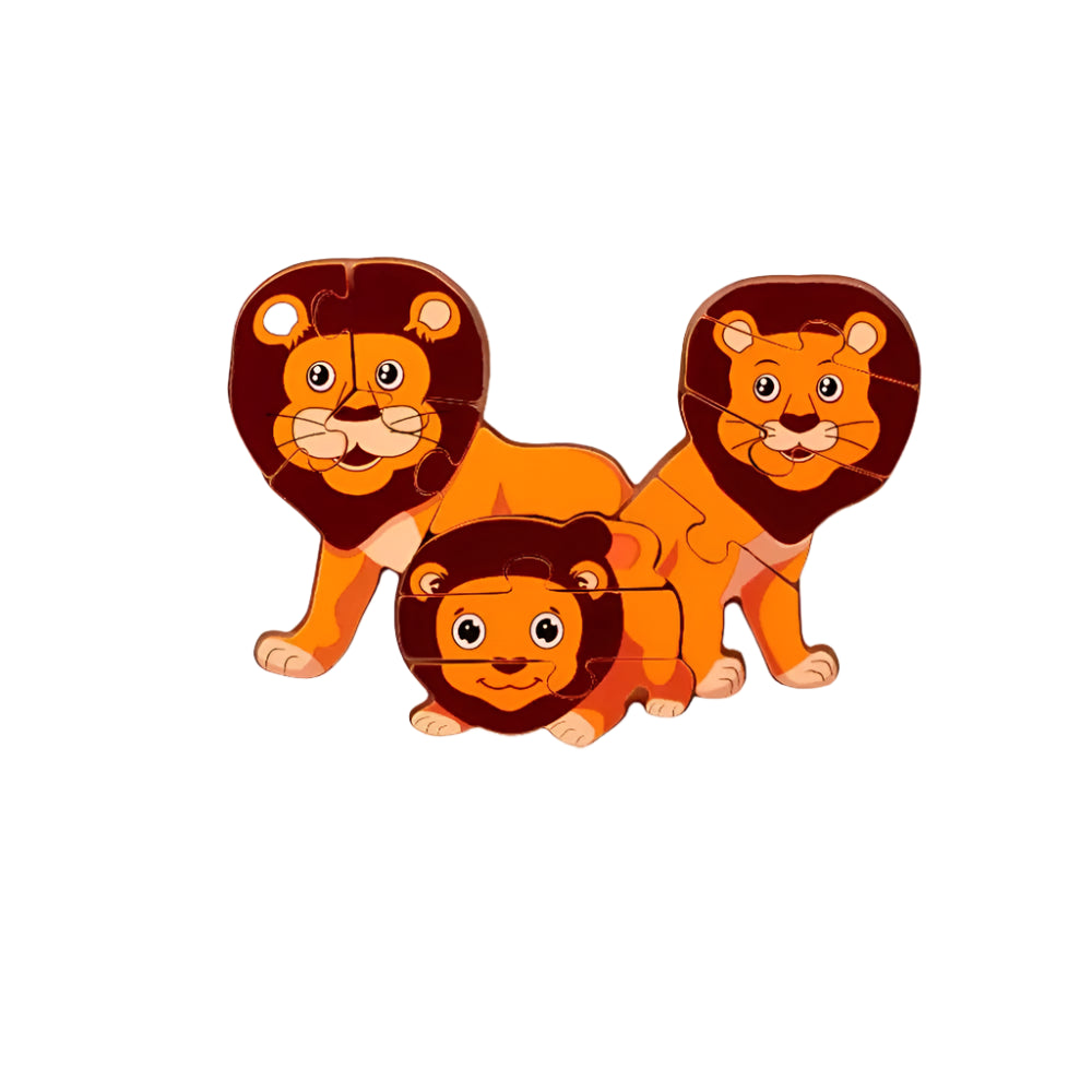 Zoopuzzle | Spelenderwijs Dieren Ontdekken - Houten Puzzel