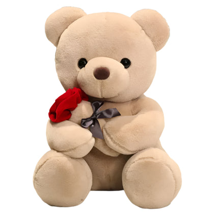 Rosebear | Liefdevol Knuffelplezier Met Rozen - Knuffelbeer