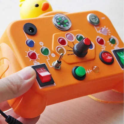 Busyboard  | Ontdek Schakelaars En Lichtjes - Montessori Speelbord
