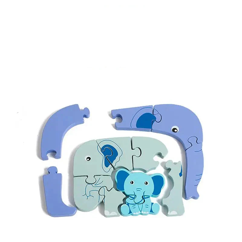 Zoopuzzle | Spelenderwijs Dieren Ontdekken - Houten Puzzel