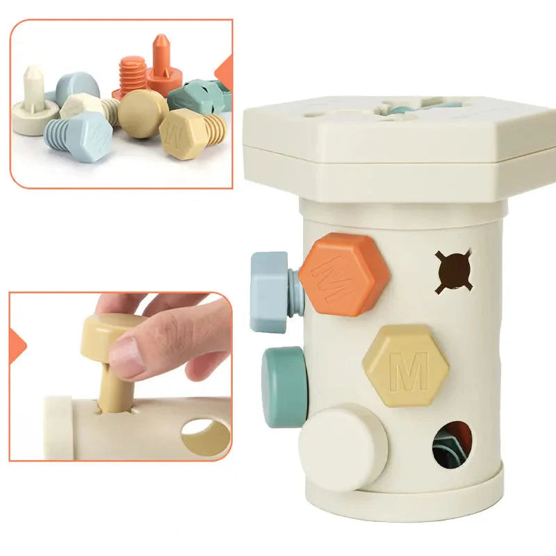 Screwitplay | Bouw En Leer Met Kleurrijke Schroeven - Montessori Schroefset