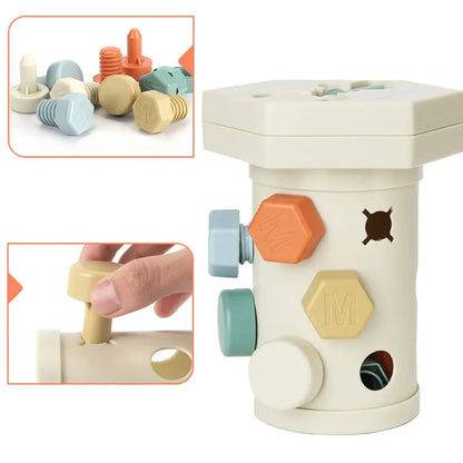 Screwitplay | Bouw En Leer Met Kleurrijke Schroeven - Montessori Schroefset