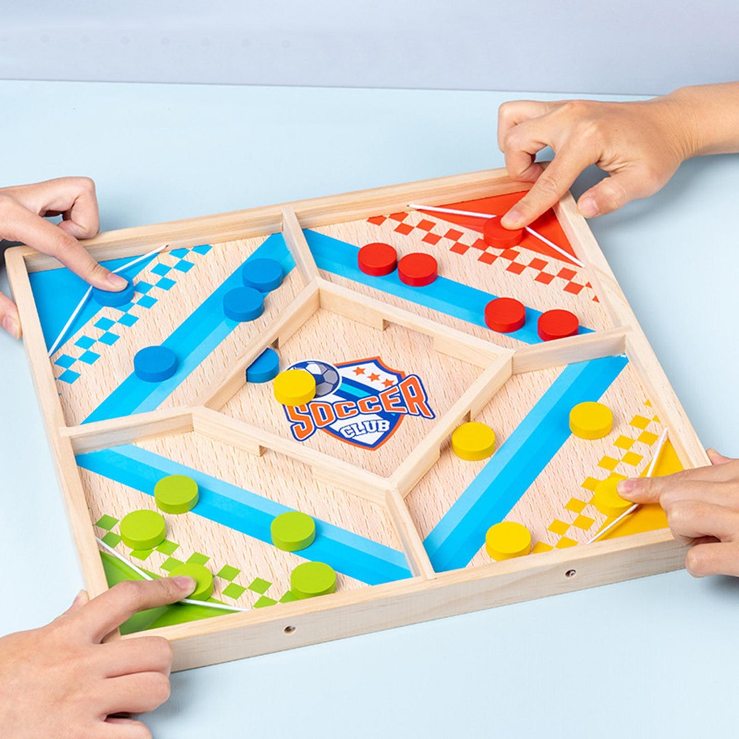 Duofun | Twee Spellen In Één - Educatief Houten Bordspel