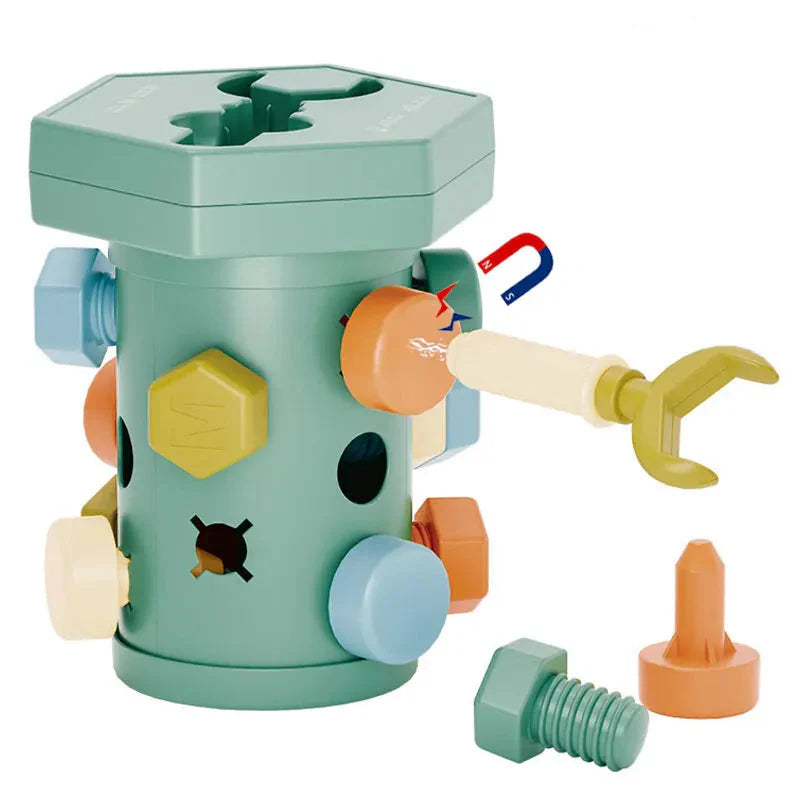 Screwitplay | Bouw En Leer Met Kleurrijke Schroeven - Montessori Schroefset