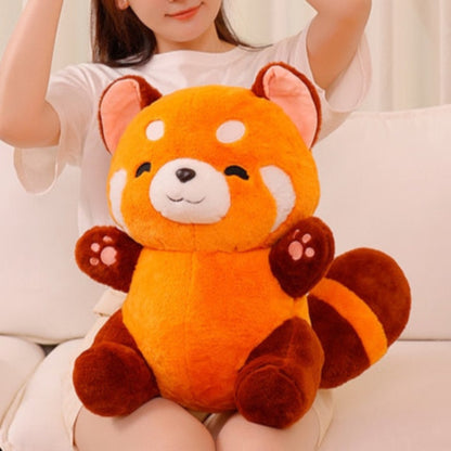 Fluffypanda | Zachte Rode Panda - Pluche Knuffel