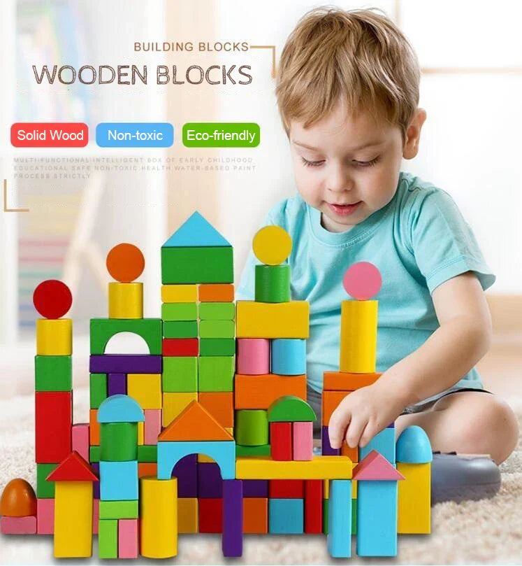 Woodentowers | Bouw Eindeloos Met Fantasie - Houten Blokkenset